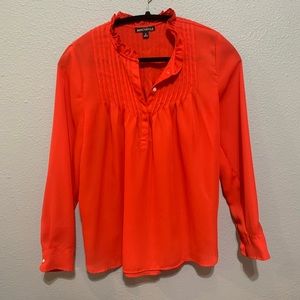 Red J Crew Blouse
